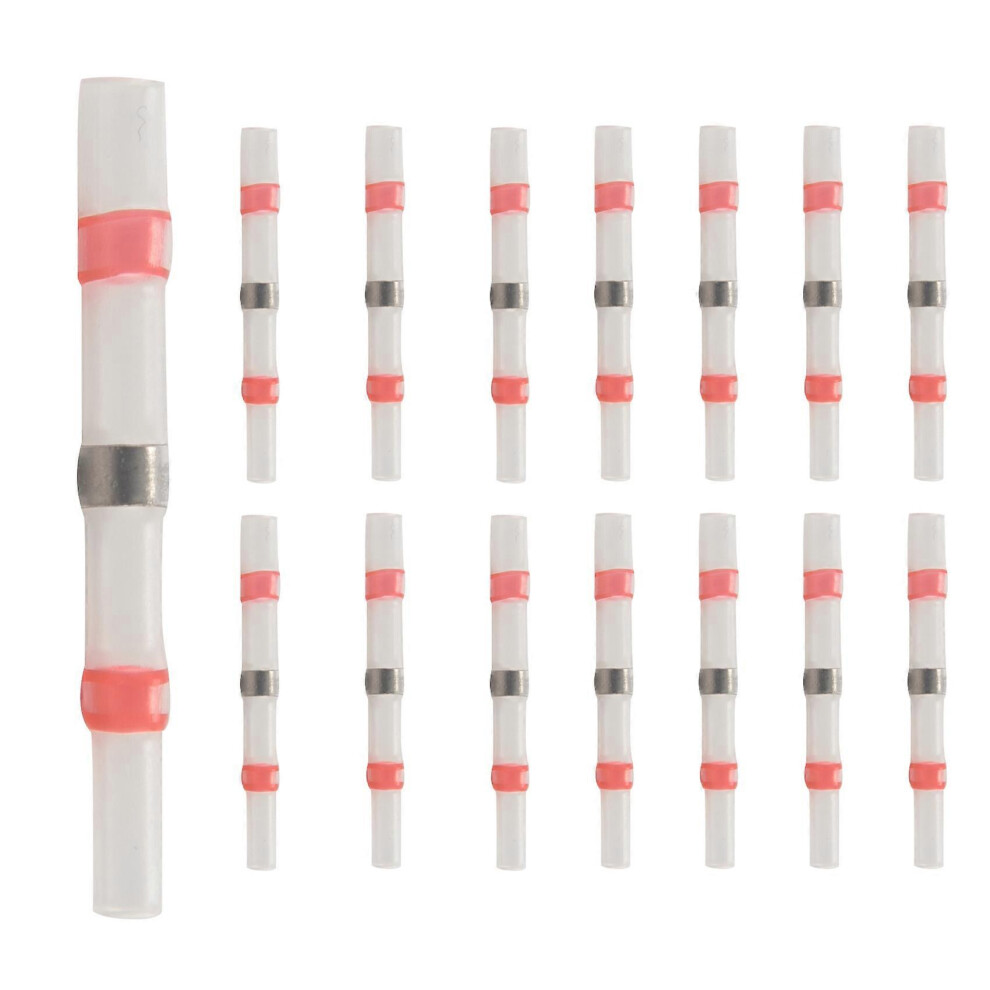 50 Solder-Melt Connectors, Heat-Shrink Butt Connectors, Waterproof Insulated Electrical Butt Connections 8373986310206