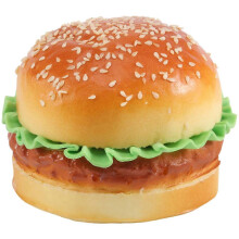 1 Hamburguesa realista, Hamburguesa de plástico realista, Letrero de panadero, Juguete para niños, Sándwich falso, Hogar D