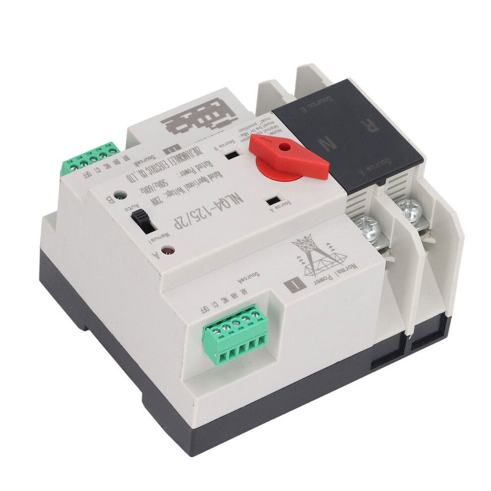 2P Dual Power Automatic Transfer Switch 80A Ac230v Uninterruptible Changeover 9311380912397