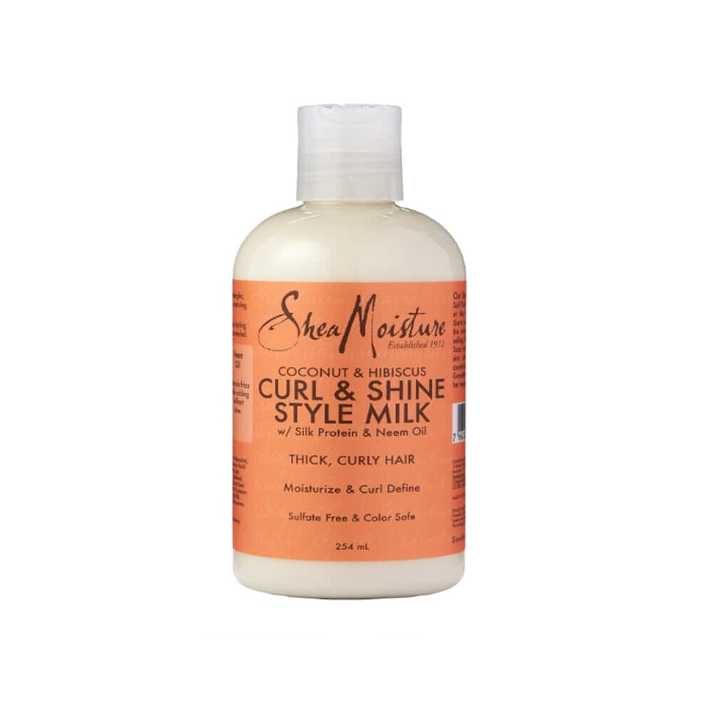 Shea Moisture Coconut and Hibiscus Curl and Style Milk, 254 ml
