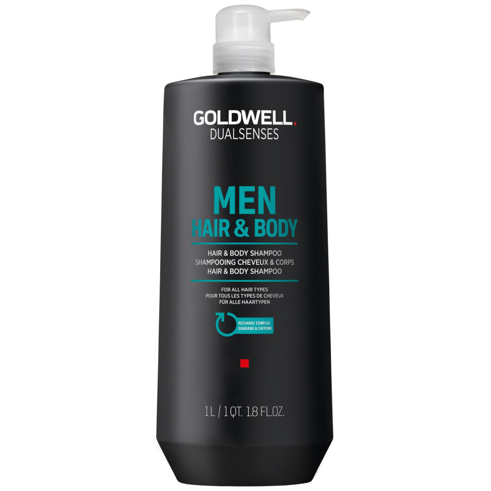 Photos - Hair Product GOLDWELL Dualsenses Men Hair & Body Shampoo 1000ml 