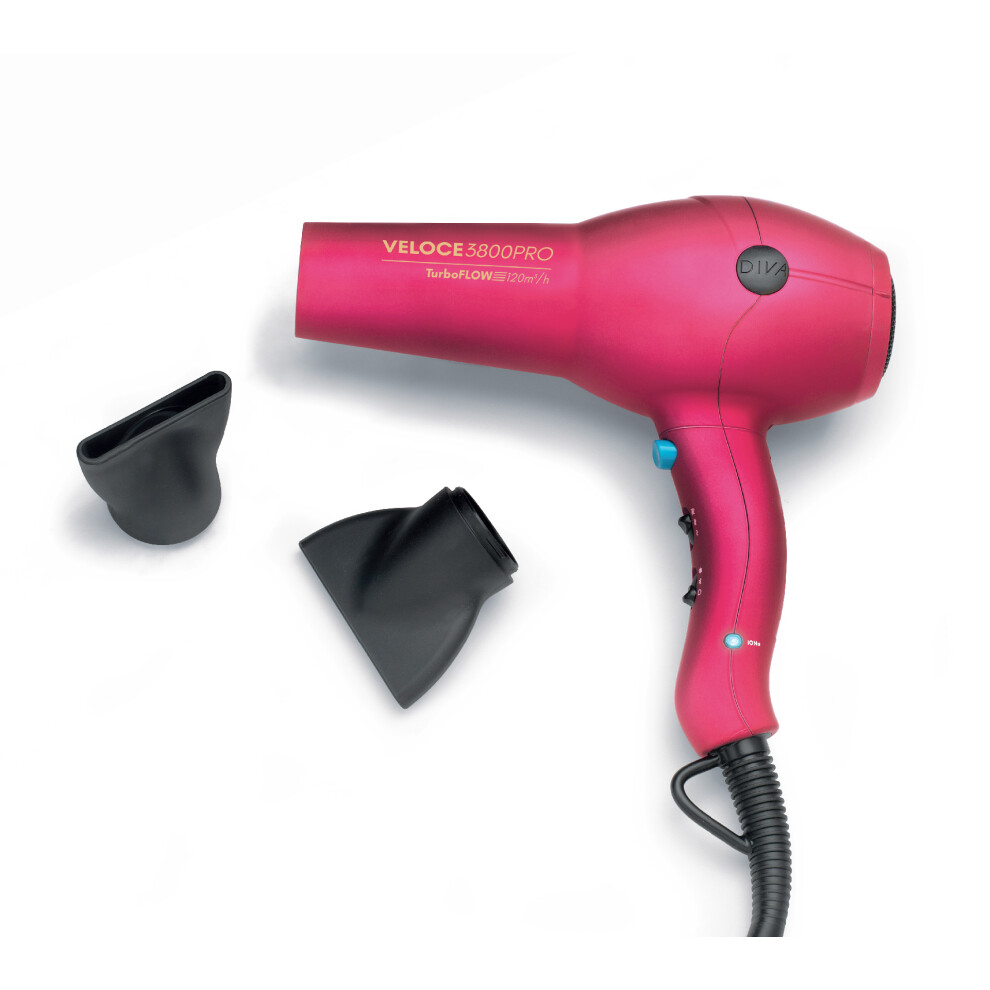 Diva Pink (Pink) Veloce 3800 Pro Ionic Conditioning Reduced Noise System