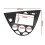Πρόσοψη ραδιοφώνου αυτοκινήτου 2 DIN για Ford Fiesta 1995-2001 και Focus 1998-2020 2