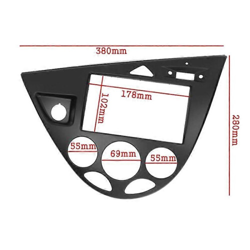 Πρόσοψη ραδιοφώνου αυτοκινήτου 2 DIN για Ford Fiesta 1995-2001 και Focus 1998-2020 1