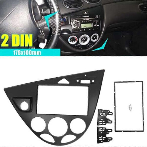 Πρόσοψη ραδιοφώνου αυτοκινήτου 2 DIN για Ford Fiesta 1995-2001 και Focus 1998-2020 2