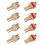 8 pieces Red+White RCA socket chassis High quality RCA CMC socket Phono copper plug Amp 1