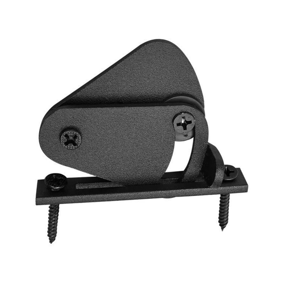 Frosted Carbon Steel Sliding Barn Door Latch, Decorative & Practical Black 7901371988184