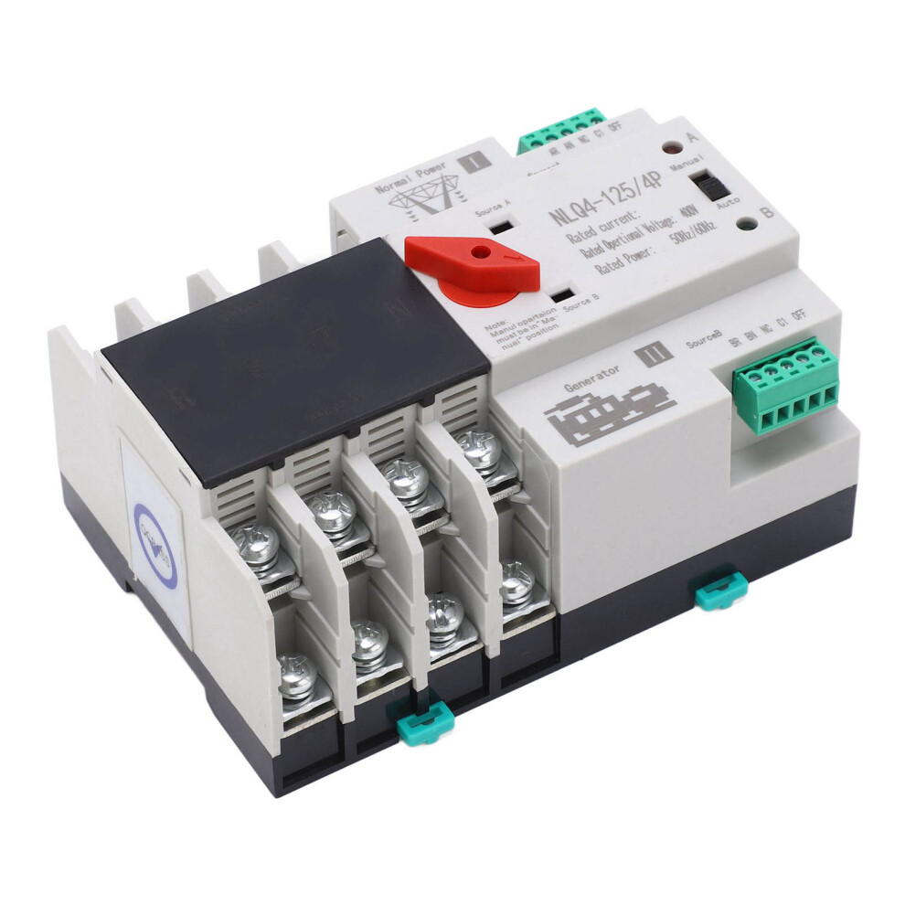 Nlq4 125 4P Dual Power Automatic Transfer Switch 100A Ac400v High Temp 9441371988213