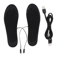 Semelles chauffantes rechargeables à infrarouge lointain, alimentées par USB, étanches, chauffage uniforme, épaisseur ajustable, lavables et