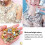 100Pcs Flower Shape Claw Cup Assorted Crystal Glass Buttons 1.4cm 2