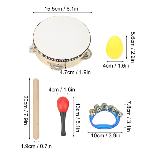 Kinder-Musikinstrumente-Set: Rumba-Shaker-Set 1
