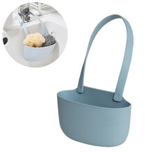 Organizador de fregadero de cocina de silicona flexible, con fondo hueco para drenaje, saludable, limpio y seco para el hogar.