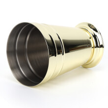Contemporary Design Stainless Steel Cocktail Glass, Golden Color Smooth Finished Cone-stem-shaped Cup for Chilled Cocktails, 400ML Versatile Use