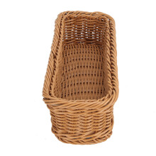 Elegante organizer intrecciato per posate, ideale per riporre forchette, cucchiai, coltelli e bacchette in ristoranti, hotel e case.