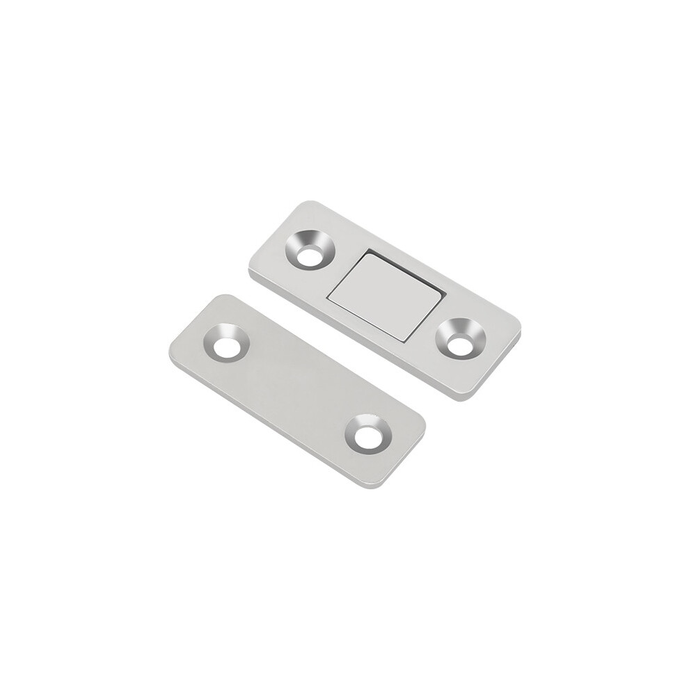 Magnetic Door Catch For Closet Wardrobe Doors, Strong Permanent Magnet Invisible Closure System (Silver) 9173940386198