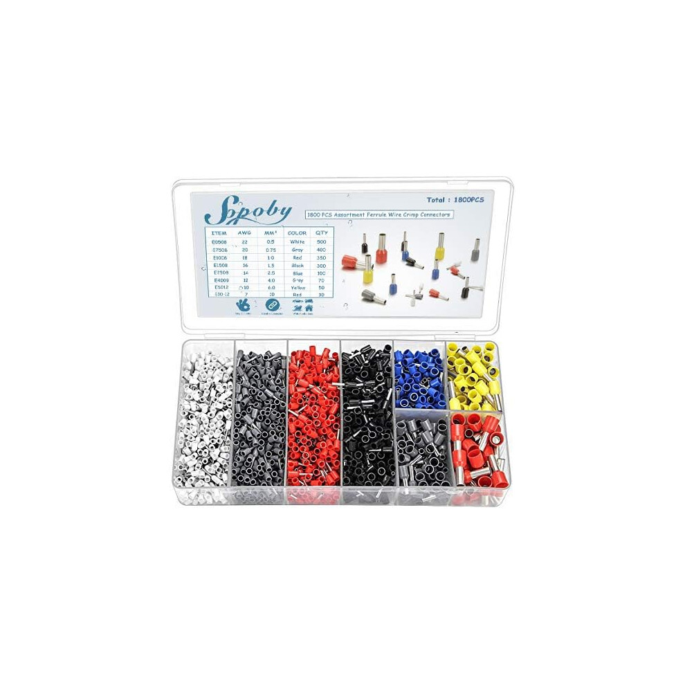 Enhanced Wiring Kit For Precision, High Quality Copper Nylon Wire Ferrules Terminals Kit, 0.5-10.00 Mmâ² Awg 22-10 Wire Insulated, Insulated Crimp 9433291766323