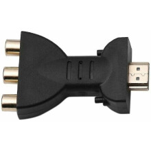 Convertitore da HDMI ad AV, il cavo video con anima in rame puro offre una durata senza pari e un trasferimento dati ad alta velocità, la
