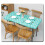 Fitted Rectangle Tablecloth with Non Slip Design, PVC Waterproof Cover Featuring Secure Fit Elastic Lining, Flannel Backed Protector for Kitchen 5