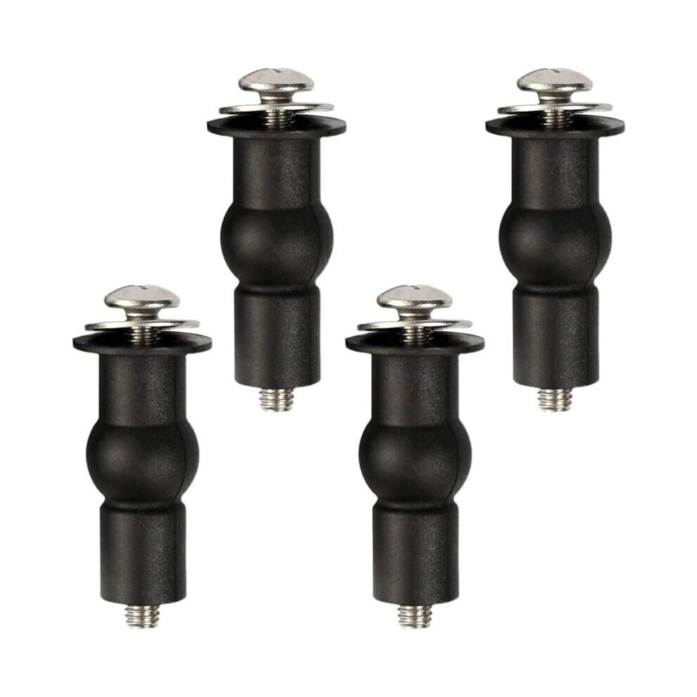 Toilet Seat Hinges Screws Set, Stainless Steel With Rubber Expansion Nuts For Universal Toilet Seat Fixing, Durable & Rust-Proof Design For Top Mount 9448196744420