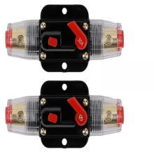 Disjuntor em linha com rearme manual, bloco de terminais de alta corrente DC 12V-24V, dispositivo de proteção contra sobrecarga à prova d'água