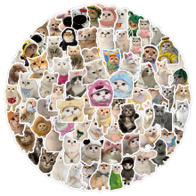 Leuke kattenstickers, omarm de schattigheid van kattenvriendjes, zeer nauwkeurig bedrukt met waterdichte lijm, geschikt voor het personaliseren van je