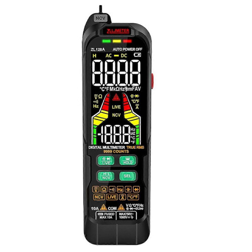 ZLLJMETER Smart Digital Multimeter: AC/DC current detector, voltage, capacitance, temperature, automatic range selection. 1
