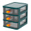 Innovative Plastic Storage Solution, Transparent Design Multi-Layer Drawer Box For Efficient Classification And Organization Of Desktop Sundries, 3