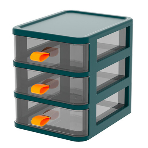 Innovative Plastic Storage Solution, Transparent Design Multi-Layer Drawer Box For Efficient Classification And Organization Of Desktop Sundries, 2