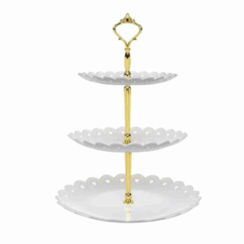 Desserttablettständer mit 3 Ebenen, luxuriöser