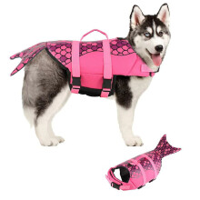 Canine Floatation Masterpiece, Dog Life Jacket with Durable Ripstop Material, Stylish Appearance & High Buoyancy, Adjustable Belt for Customized Fit,