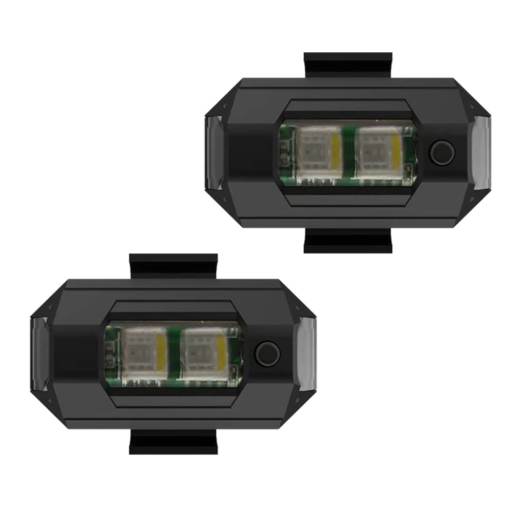 2Pcs Usb Led Motorcycle Strobe Lights, 3.7V 90Mah, Compact & Bright 5061371994003