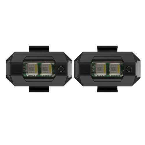 2PCS USB LED Motorcycle Strobe Lights, 3.7V 90mAh, Bright & Lightweight 1
