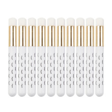 Perii de șampon pentru gene pentru extinderea genelor, Golden10PCS perii cosmetice de curățare profundă, instrument de îndepărtare a punctelor