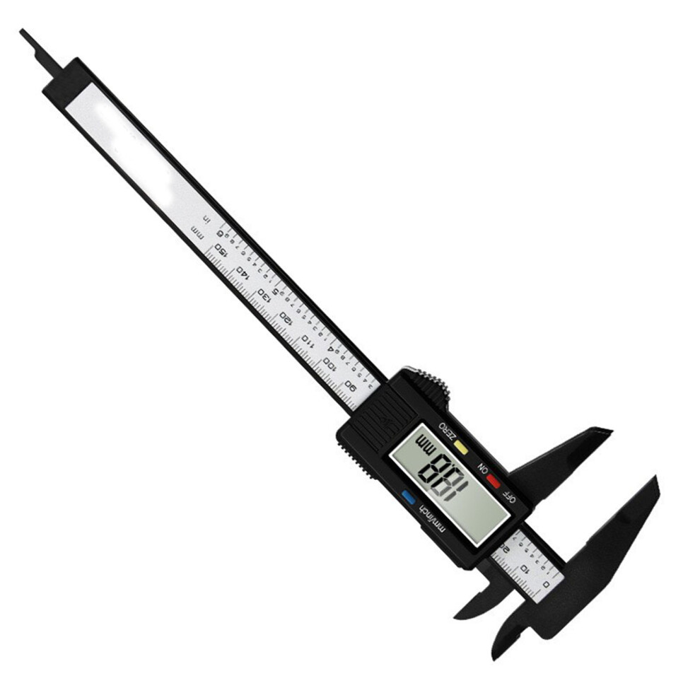 Black Digital Vernier Caliper 0-150Mm Lcd, 0.1Mm Accuracy 4151371994828
