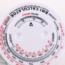 Runde BMI-Messband – Tragbares Weißes ABS/PVC-Taillenumfangsmaß, 1,5 m