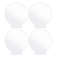 Transparante acrylplaten, ronde schijven, dikke (4 mm) acrylplaten voor LED-lampvoeten, reclameborden en doe-het-zelfprojecten.