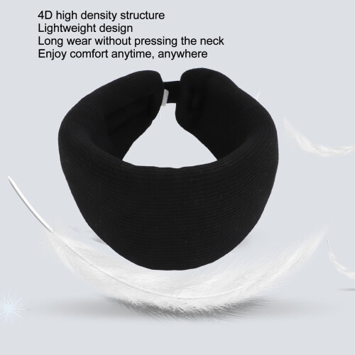 Support cervical en mousse douce à 360 pour soulagement des tensions - Noir, Medium 2