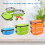 Rectangular Stainles Steel Lunch Container with-2 Orange 3