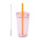 Smooth Plan Protan Recyclable Cup With Toss Top Straw-Orange 1