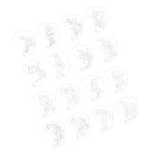 Ensemble de pochoirs pour visage d'expression créative,-C94