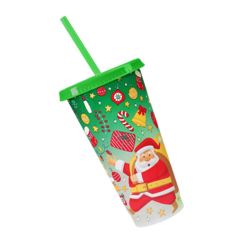 Celebratory Cold Sensitive Plastic Glass 710ml Recyclable-green