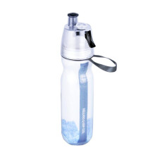 Doppelwandige, isolierte Sprühflasche aus hochwertigem LDPE-Kunststoff, ideal für Fitness und Radfahren, hält Getränke länger kalt, leicht zu