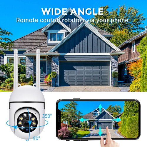 Motion Detection 1080p Security Camera with 2-Way Audio & Cloud Storage 2