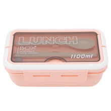 Handige lunchbox met een inhoud van 1100 ml, een schattig ontwerp voor kinderen en volwassenen, duurzaam en gemakkelijk schoon te maken, geschikt