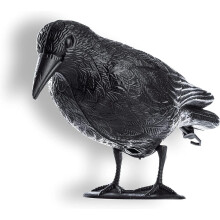 Easy Placement Crow Decoy, Versatile Positioning for Outdoor Decoration, High Quality PE Material for Weatherproof Performance, Lifelike Feathered