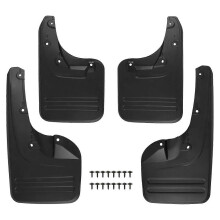 4x Front and Rear Mud Flaps Splash Guards-Fenders compatible with Toyota Hilux Vigo 2005 - 2014 Plastic Direct Bolt