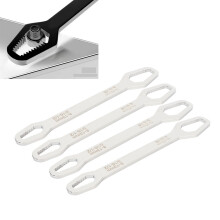 4 Stück selbstspannende Schraubenschlüssel-Satz, 8-22 mm, Stahl, Silber