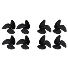 8 eliche a tre pale (4 a sinistra e 4 a destra) per barca da pesca Flytec 2011-5, barca radiocomandata Fish Finder, Spar