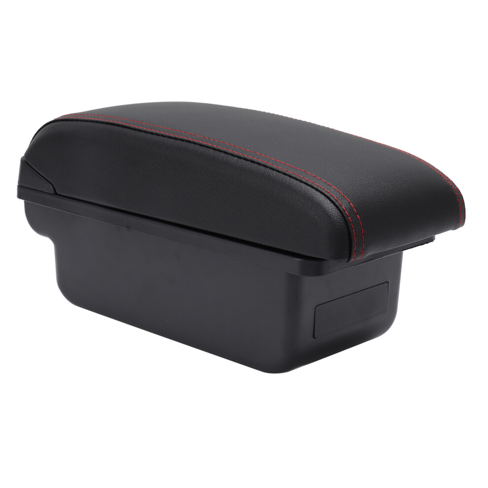 Armrest Center Console Storage Box For Peugeot 307 Pu Leather Black 4991372000681