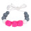 Collier de dentition sensoriel en rose rouge - Silicone de dureté moyenne 10